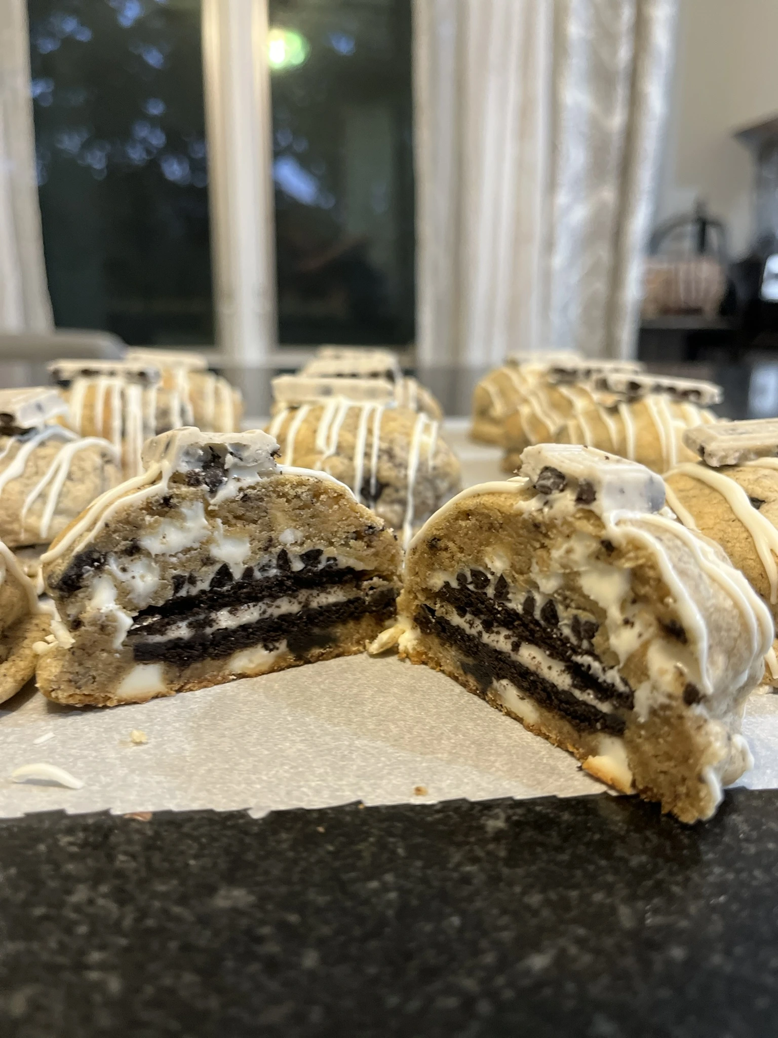 Decadent Cookies and Cream Jumbo Cookie